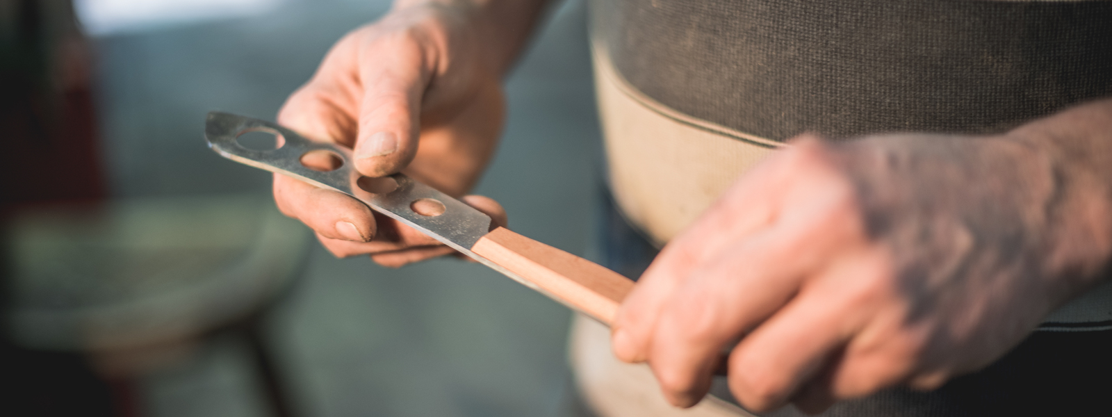 Messergriffe in Handarbeit